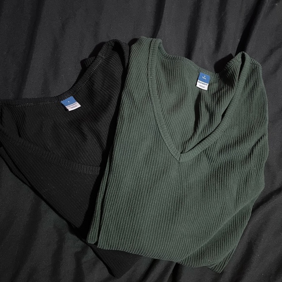 Old Navy Tops - Old navy plush v neck long sleeve tees